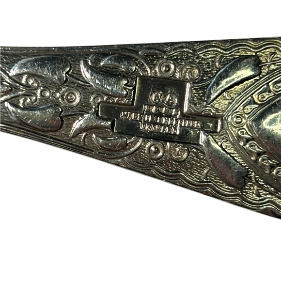 Vintage Ornate Silver Fruit Spoon 1940s England - Picture 7 of 9